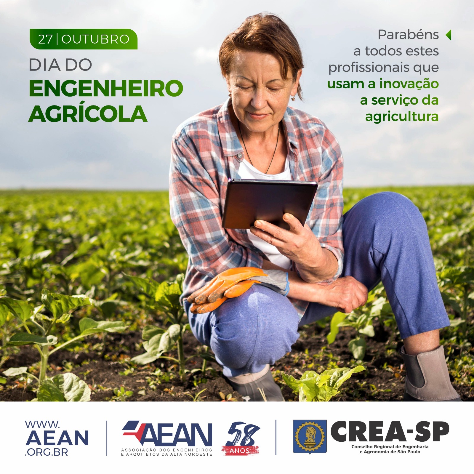 CELEBRAÇÃO: 27 de Outubro, Dia do Engenheiro Agrícola – AEAN