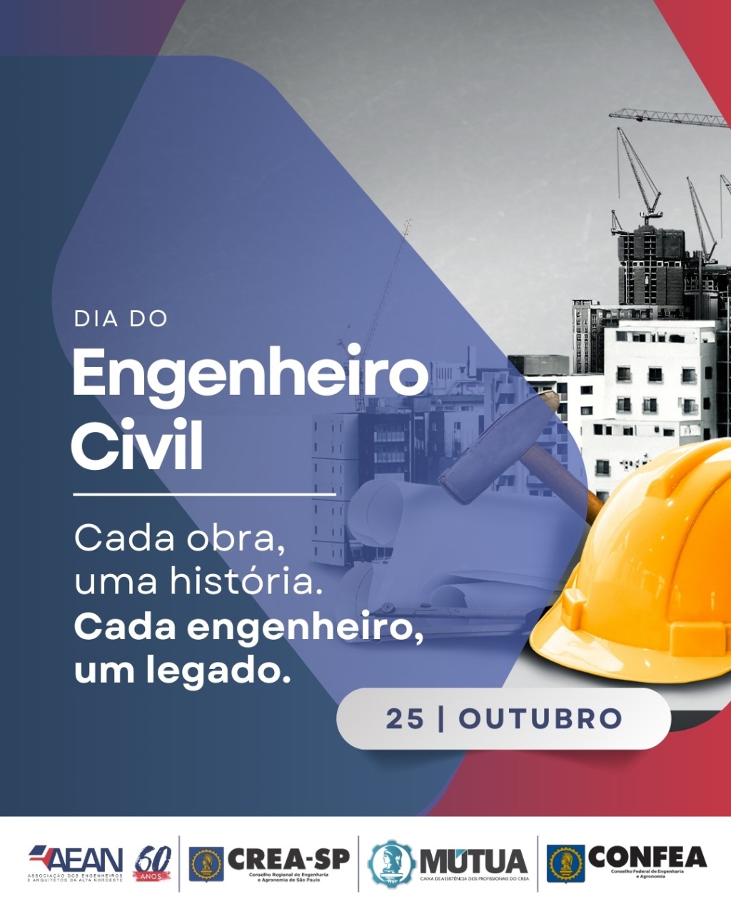 25 de Outubro – Dia do Engenheiro Civil – AEAN